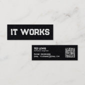 QR機能 スキニー名刺 (正面/裏面)