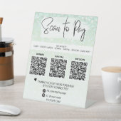 *~* QR決済テーブルテント台座看板 台座サイン (インサイチュ)