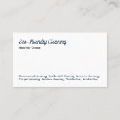 QR清掃サービス清掃 名刺 (裏面)