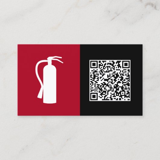 QR火災安全 名刺 (正面)