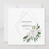 *~* QR牡丹フローラRSVPフレームAR15 結婚s 招待状 (正面)