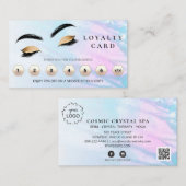 *~* QR眉まぶし謝礼ロゴ ロイヤリティカード (正面/裏面)