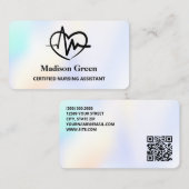QR看護助手CNA 名刺 (正面/裏面)