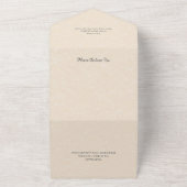 QR素朴コード付き国産ひまわり オールインワン招待状 (外側)