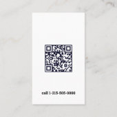 QR結婚と家族セラピスト コーリングカード (裏面)