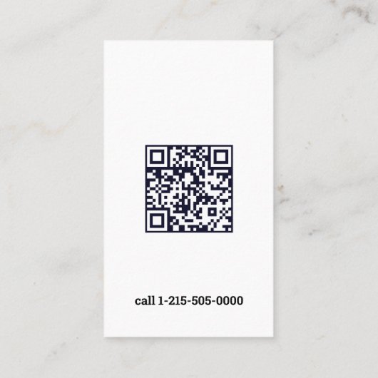 QR結婚と家族セラピスト コーリングカード (裏面)