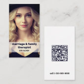 QR結婚と家族セラピスト コーリングカード (正面/裏面)
