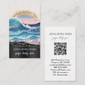 *~* QR航海のビーチ砂波海アート海AR7 名刺 (正面/裏面)