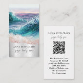 *~* QR華美ビーチ波海海AR7砂 名刺 (正面/裏面)