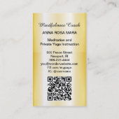 *~* QR金ゴールド花の命AP92霊気 名刺 (裏面)