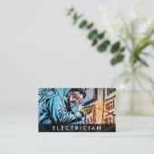 *~* QR電気技師AP75フォトプロフェッショナル 名刺 (スタンド正面)