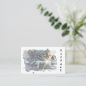 *～*。QR霊気マッサージセラピストマッサージセラピー 名刺 (スタンド正面)