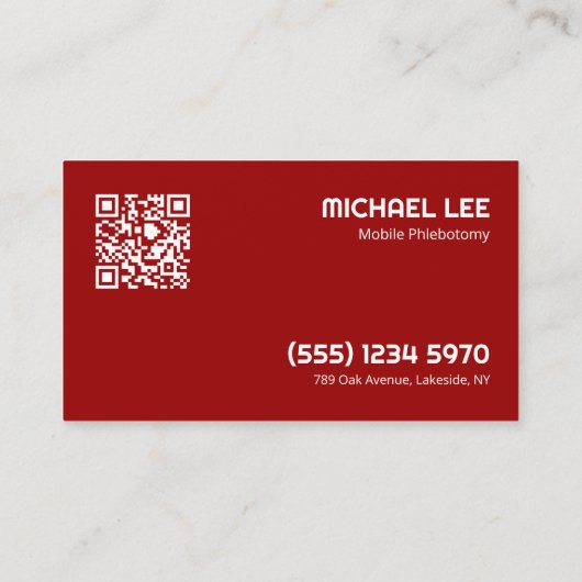 QR静脈切除術 名刺 (裏面)