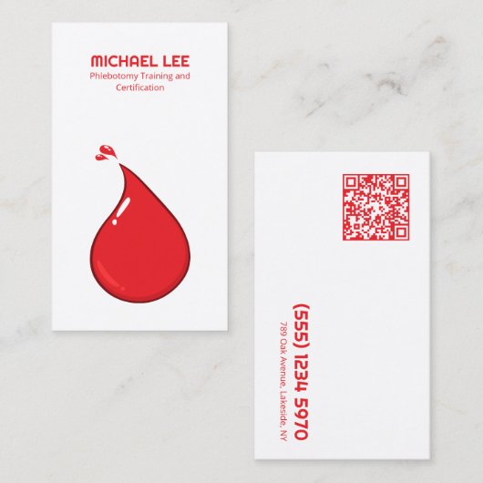 QR静脈切除術 名刺 (正面/裏面)