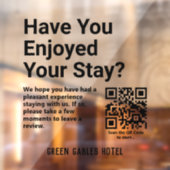 QR頼コードの離れレビューにお客様 ウィンドウサイン (シート2)