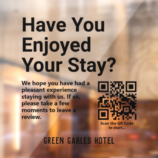 QR頼コードの離れレビューにお客様 ウィンドウサイン (シート2)