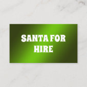 QR おもしろい Santa for Hire 名刺 (正面)