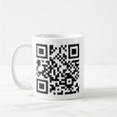 QR >バイナリ コーヒーマグカップ (左)