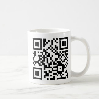QR >バイナリ コーヒーマグカップ