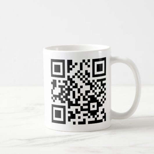 QR >バイナリ コーヒーマグカップ (右)