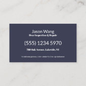 QR ミニマル HVAC 名刺 (裏面)