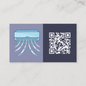 QR ミニマル HVAC 名刺 (正面)