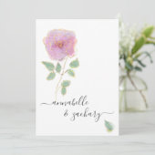 *~* QR ミニマル RSVPバラ金ゴールドグリッターAR12結婚s 招待状 (スタンド正面)