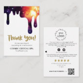 *~* QR。ロゴCOSMIC DRIP THANK YOU Review AP8 エンクロージャーカード (正面/裏面)