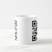 QR -働くことを戻って下さい! コーヒーマグカップ (中央)