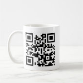 QR -働くことを戻って下さい! コーヒーマグカップ (左)