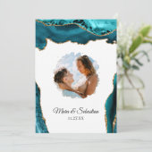 *～* QR – 写真 – RSVP AR13 AGATE 結婚' Invitat 招待状 (スタンド正面)