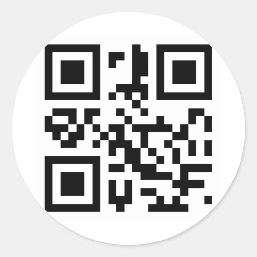 QR – 私はあなたを愛している ラウンドシール (正面)