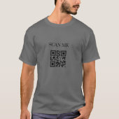 QR: 私をスキャンして下さい(メリークリスマス) Tシャツ (正面)