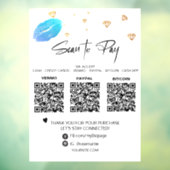 *～* QR 3支払いダイヤモンドの口ガーリー元 ウィンドウサイン (シート3)