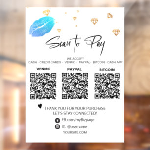 *～* QR 3支払いダイヤモンドの口ガーリー元 ウィンドウサイン