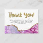 *～* QR AGATE銀河系ありがとうございますロゴレビューAP8  エンクロージャーカード (正面)