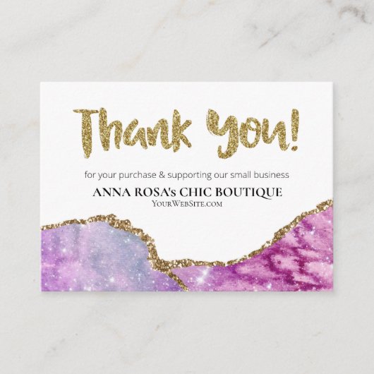 *~* QR AGATE銀河系ありがとうございますロゴレビューAP8 エンクロージャーカード (正面)