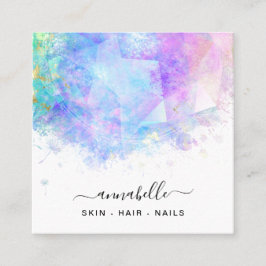 *～* QR AP26 OPALプリズムレインボーエテリアルダンデリオン スクエア名刺