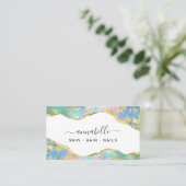 *～* QR AP26 OPALレインボー金ゴールドグリッターEthereal  名刺 (スタンド正面)