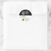 ** QR AP30オレンジ。脱水缶詰の凍結 ラウンドシール (バッグ)