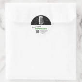 *~* QR AP30 ASPARAGUS - DEHYDRATED CANNING FREEZE ラウンドシール (バッグ)