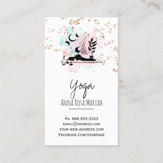 *~* QR AP33 Rainbow Spiritual Chakra Celestial  名刺 (裏面)