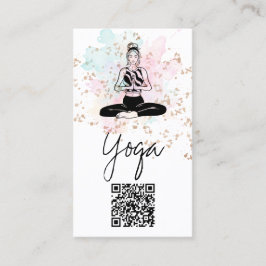 *~* QR AP33 Rainbow Spiritual Chakra Yoga 名刺