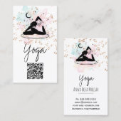 *~* QR AP33 Rainbow Spiritual Yoga Moon 名刺 (正面/裏面)