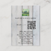 *~* QR AP49キャビン素朴コテージ春の花 名刺 (裏面)