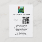 *~* QR AP49サマーストリームキャビン素朴コテージ 名刺 (裏面)