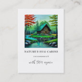 *~* QR AP49サマーストリームキャビン素朴コテージ 名刺 (正面)