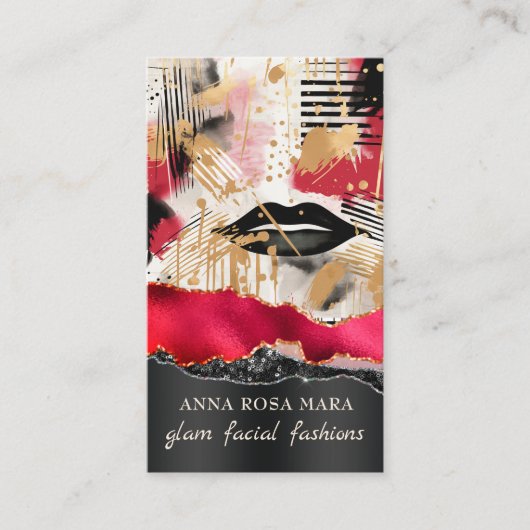 *~* QR AP5 Glam Punk Luxe 1 Fashion Bold Beauty  名刺 (正面)