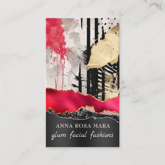 *~* QR AP5 Glam Punk Luxe 3  Fashion Bold Beauty  名刺 (正面)