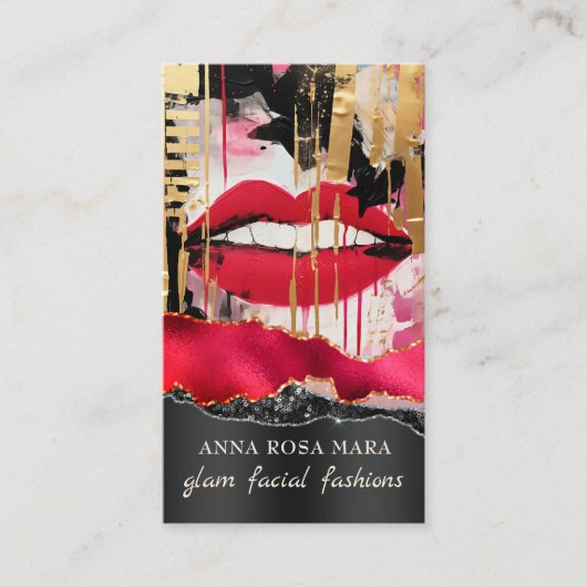 *~* QR AP5 Glam Punk Luxe 7 Fashion Bold Beauty  名刺 (正面)